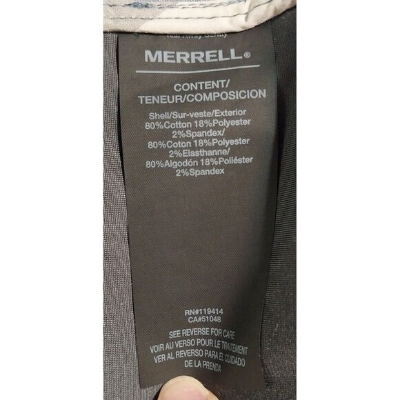 Merrell Mens Hooded Jacket With Covered Zipper & Adjustable Hood Closure - Blue - Picture 7 of 14